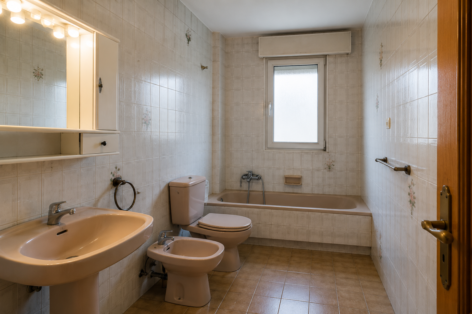 Baño antiguo antes